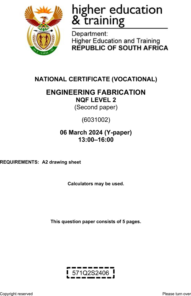 Nc1080 Engineering Fabrication L2 P2 QP Supp 2024