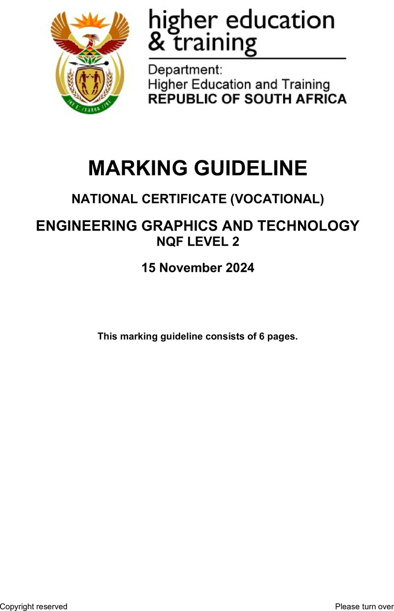Engineering Graphics And Technology L2 MEMO Nov 2024 preview