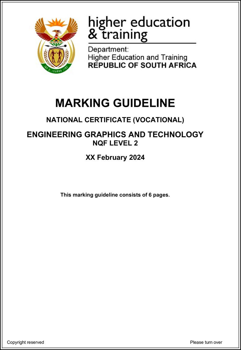 Engineering Graphics And Technology L2 MEMO Supp 2024 preview