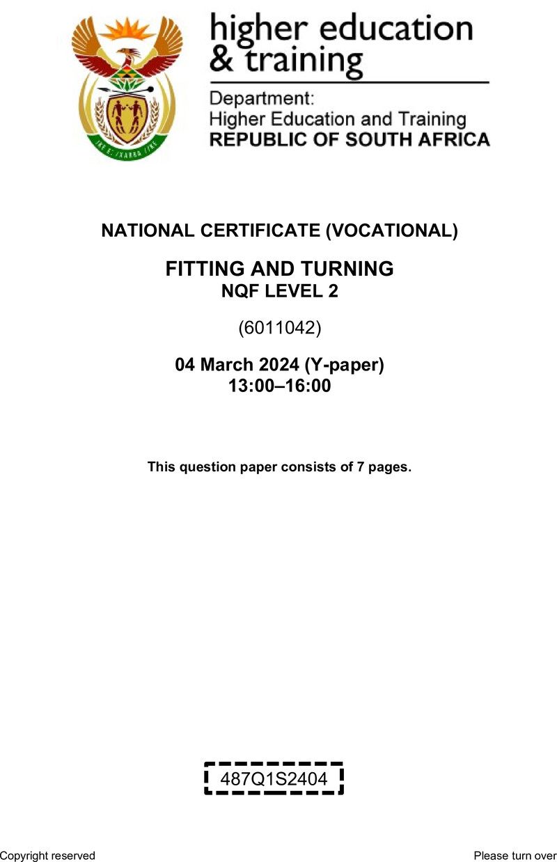 Fitting And Turning L2 QP Supp 2024 preview