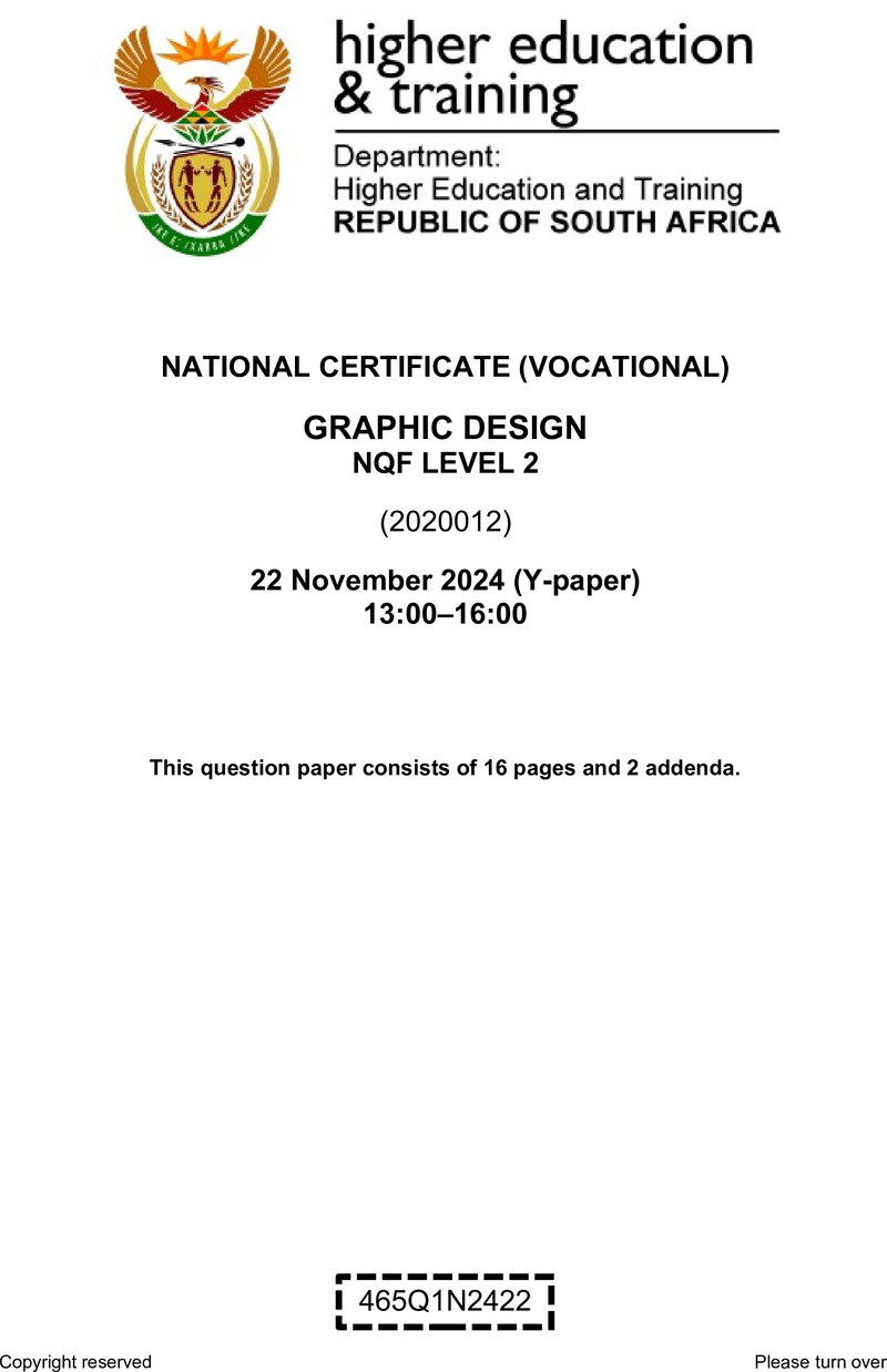 Graphic Design L2 QP Nov 2024 preview