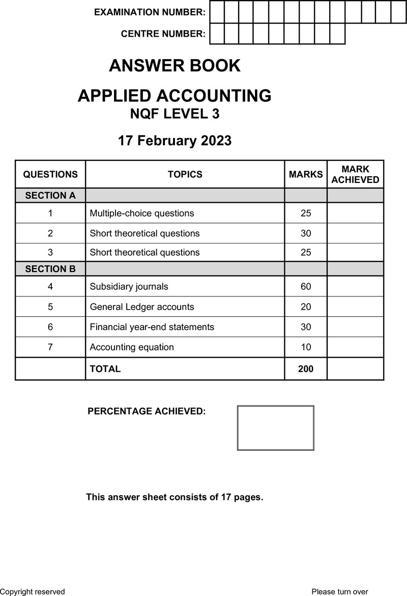 Nc180 A Applied Accounting L3 Answer Book Supp 2023