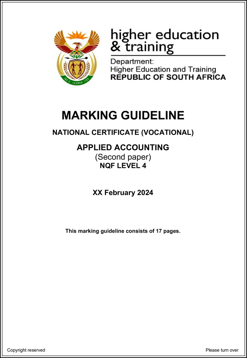 Nc200 Applied Accounting L4 P2 Supp Memo 2024