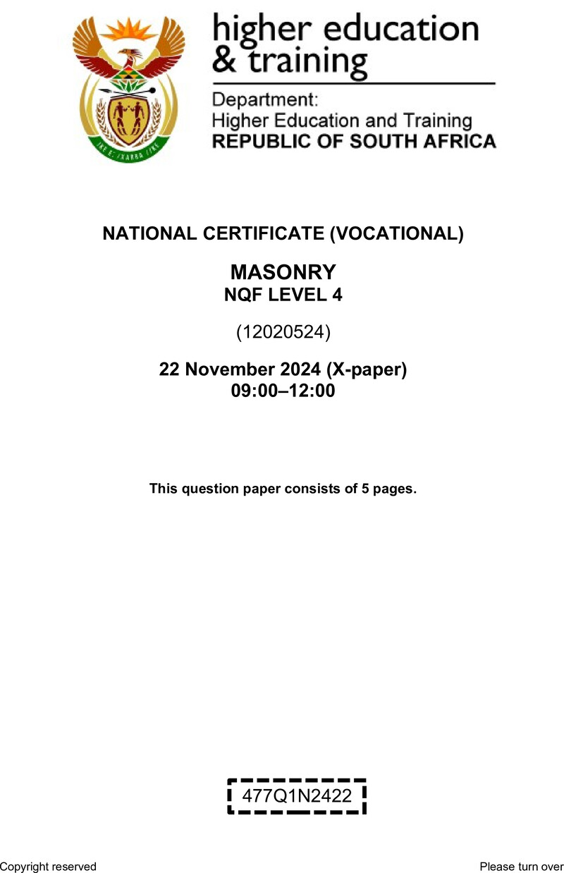Nc2000 Masonry L4 QP Nov 2024
