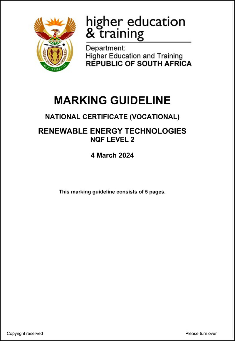 Nc2640 Renewable Energy Technologies L2 Memo Supp 2024