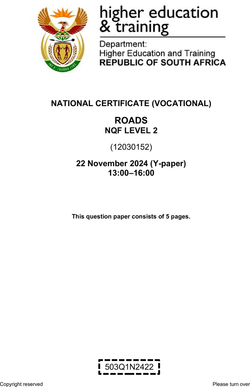 Nc2670 Roads L2 QP Nov 2024