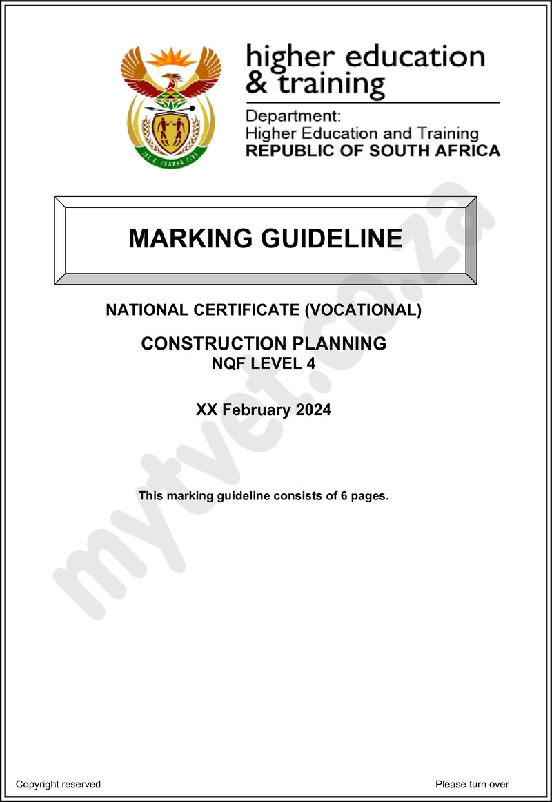 Construction Planning L4 Supp MEMO 2024 preview