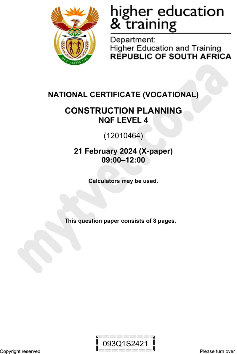 Nc610 Construction Planning L4 Supp QP 2024