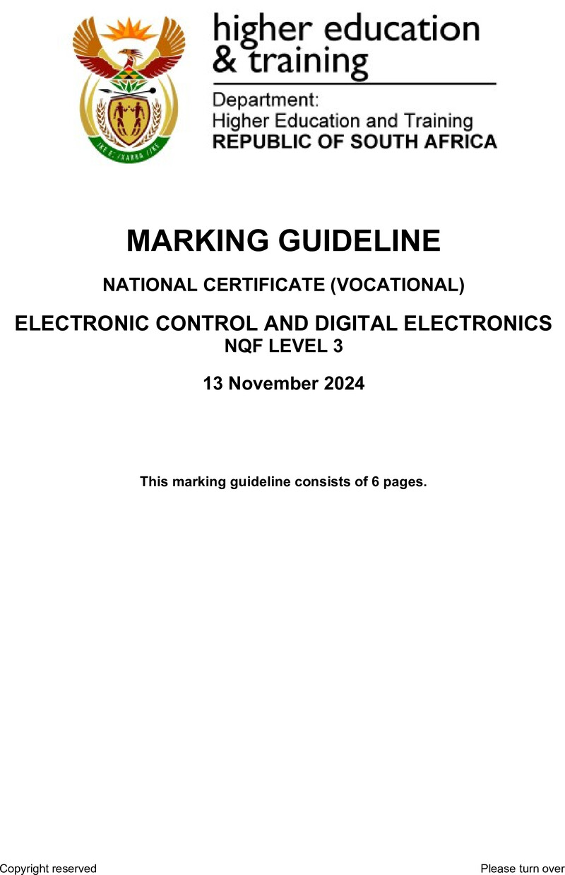 Nc990 Electronic Control And Digital Electronics L3 Memo Nov 2024