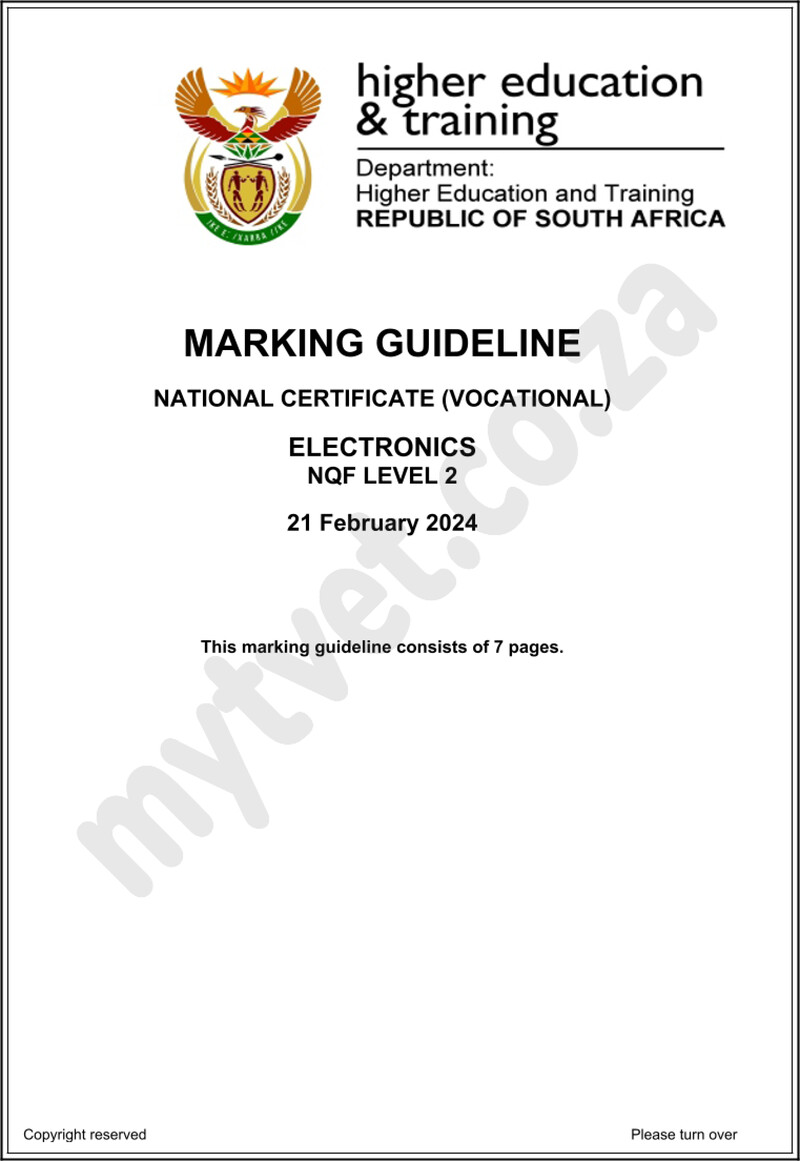 Electronics L2 Supp MEMO 2024 preview
