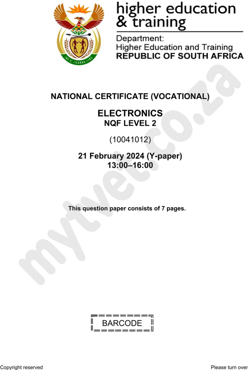 Electronics L2 Supp QP 2024 preview