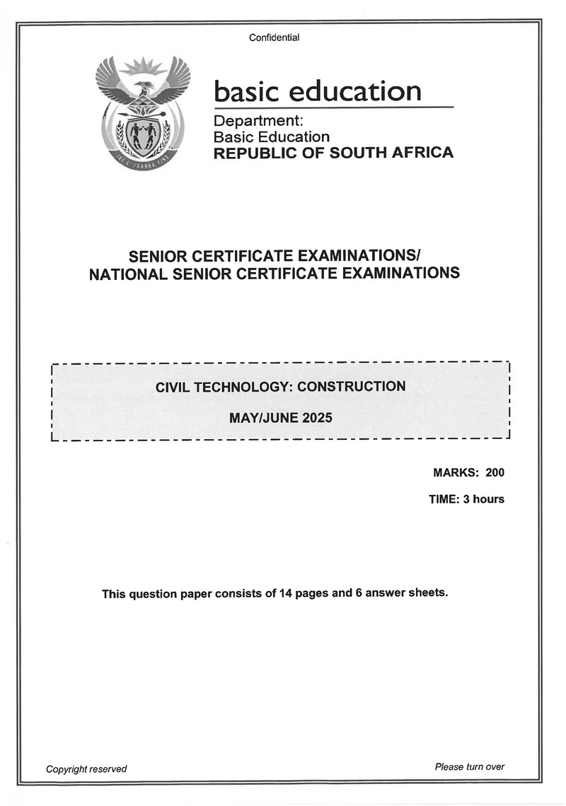 Civil Technology May June 2025 Construction Eng Gr12