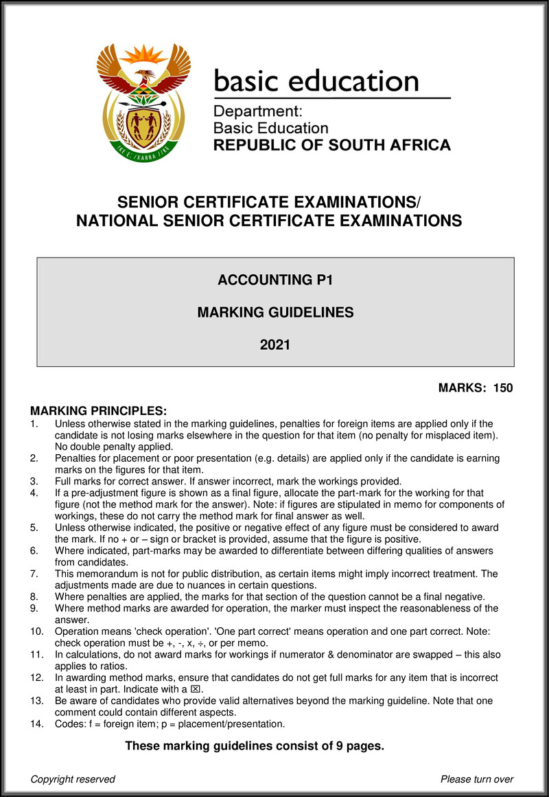 Grade 12 Accounting past paper 2021 – accounting p1 may june 2021 mg eng gr12