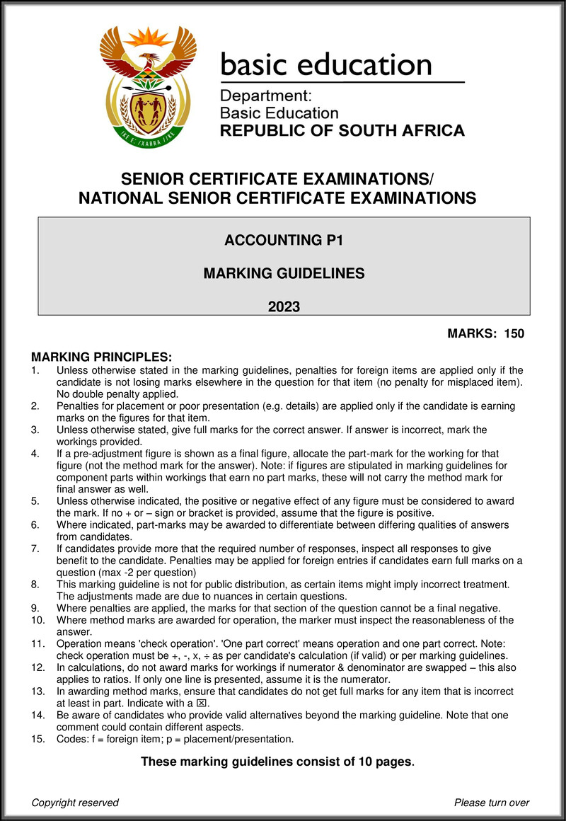 Grade 12 Accounting past paper 2023 – accounting p1 may june 2023 mg eng gr12