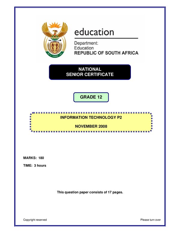 Information Technology P2 English Gr12