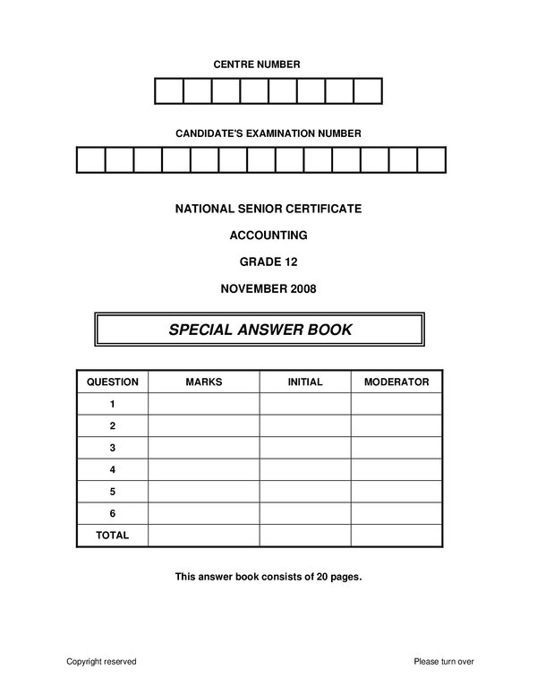 Accounting English Answer Book Gr12