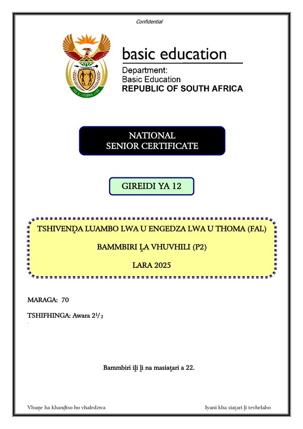 Tshivenda Fal P2