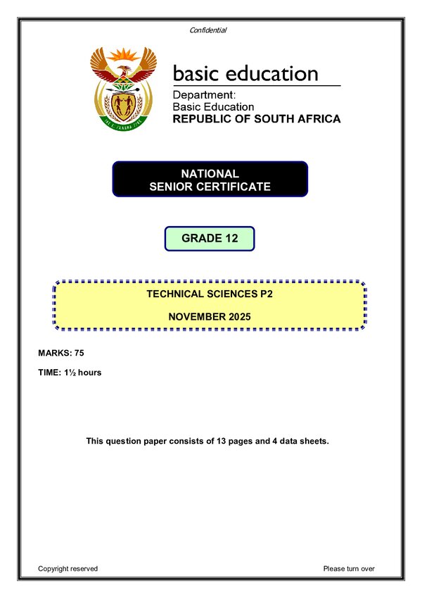 Technical Sciences Paper 2 (English)