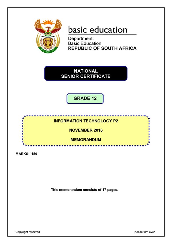 Information Technology Memo 2 (English)