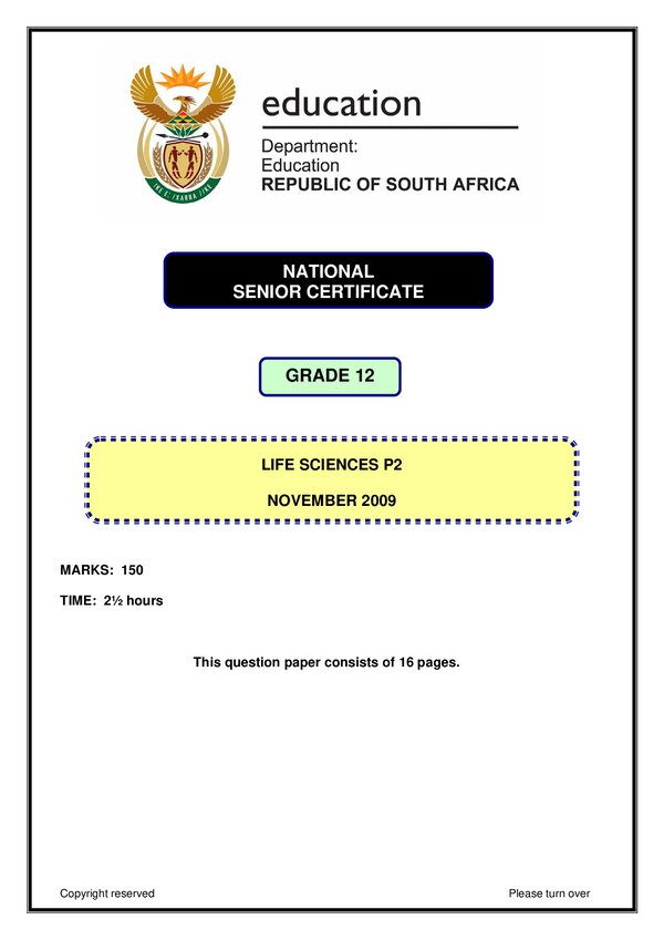 Life Sciences Paper 2 (English)