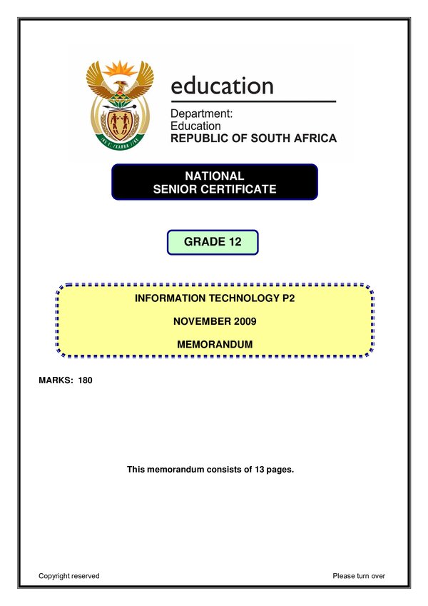 Information Technology Memo 2 (Afrikaans)