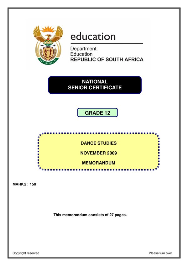 Dance Studies Memo 1 (English)