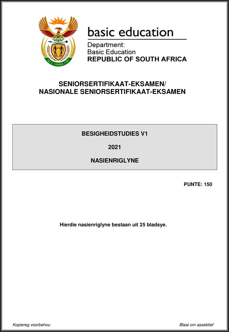 Grade 12 Business Studies past paper 2021 – business studies p1 may june 2021 mg afr gr12