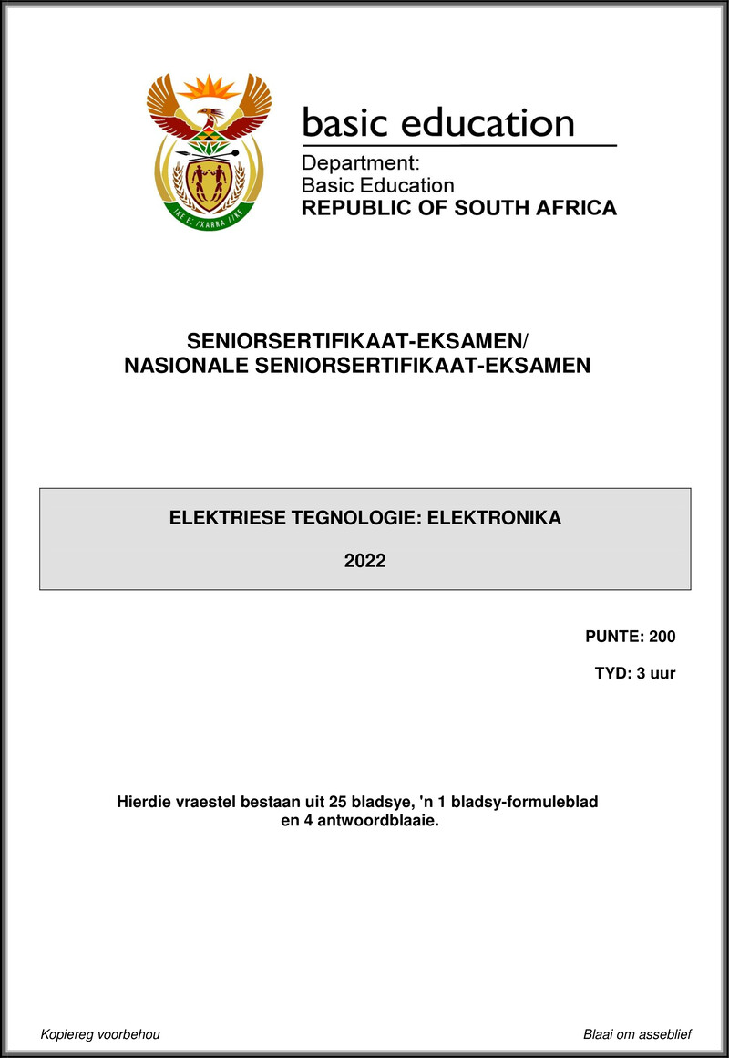 Electrical Technology May June 2022 Electronics Afr Gr12