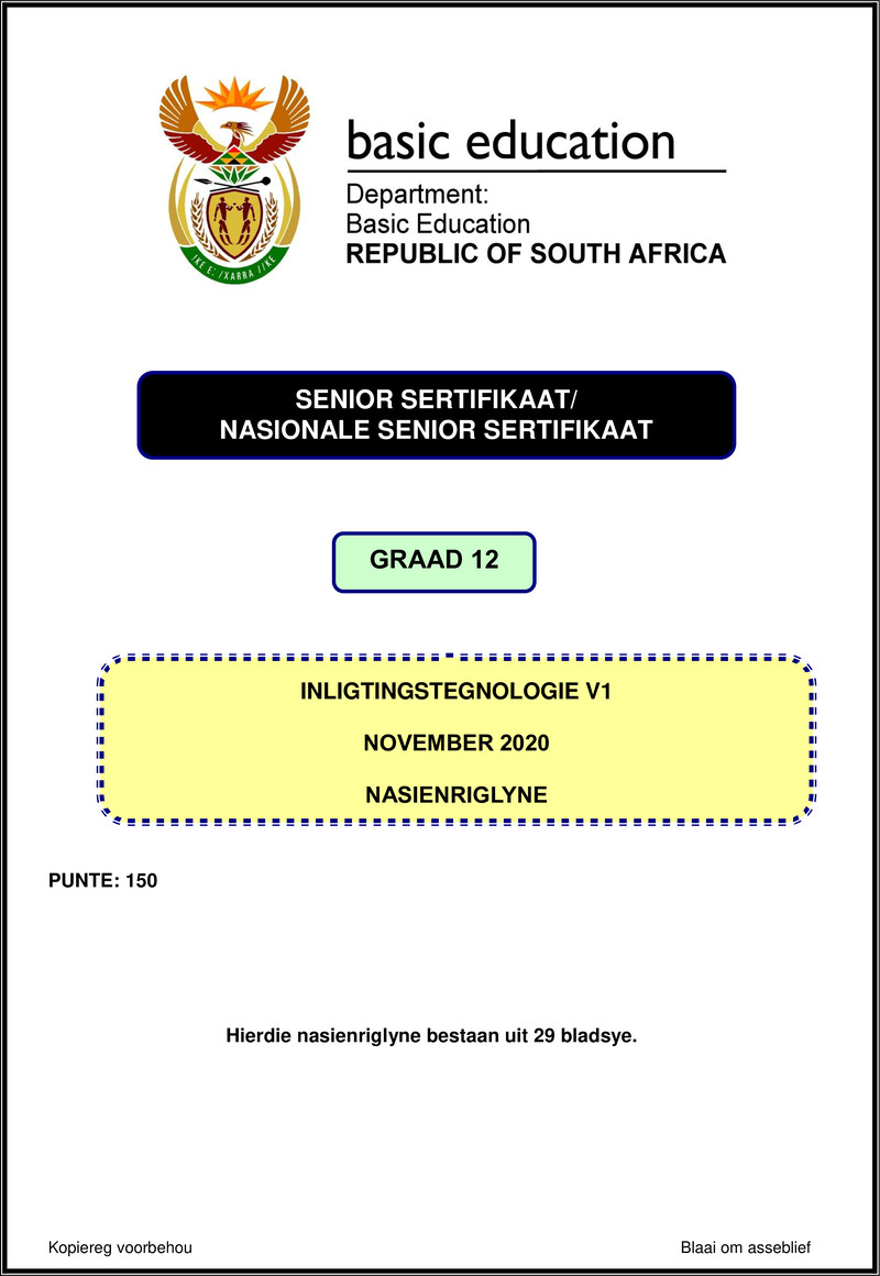 Information Technology P1 Nov 2020 Memo Afr Gr12