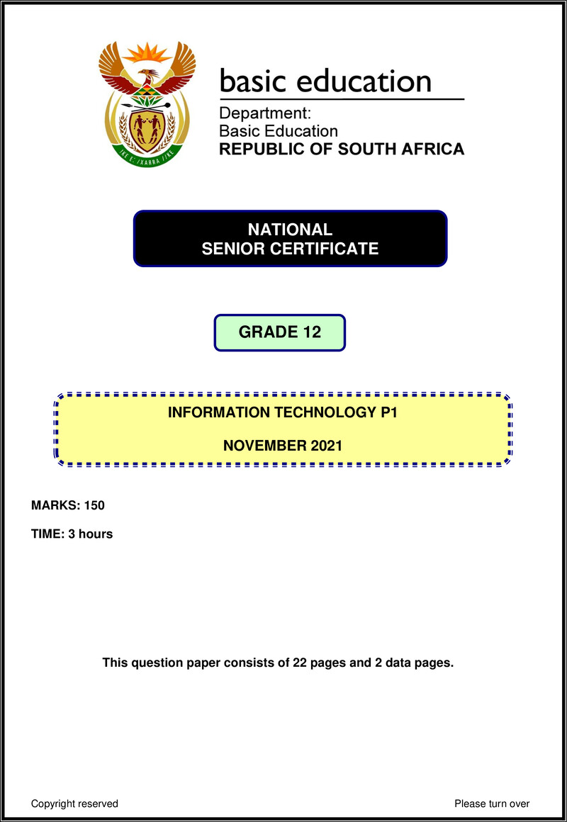 Information Technology P1 Nov 2021 Eng Gr12