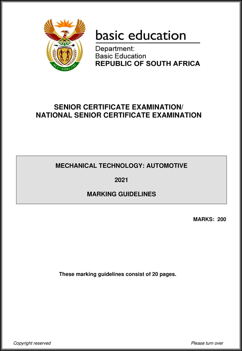 Mechanical Technology May June 2021 Automotive Mg Eng Gr12