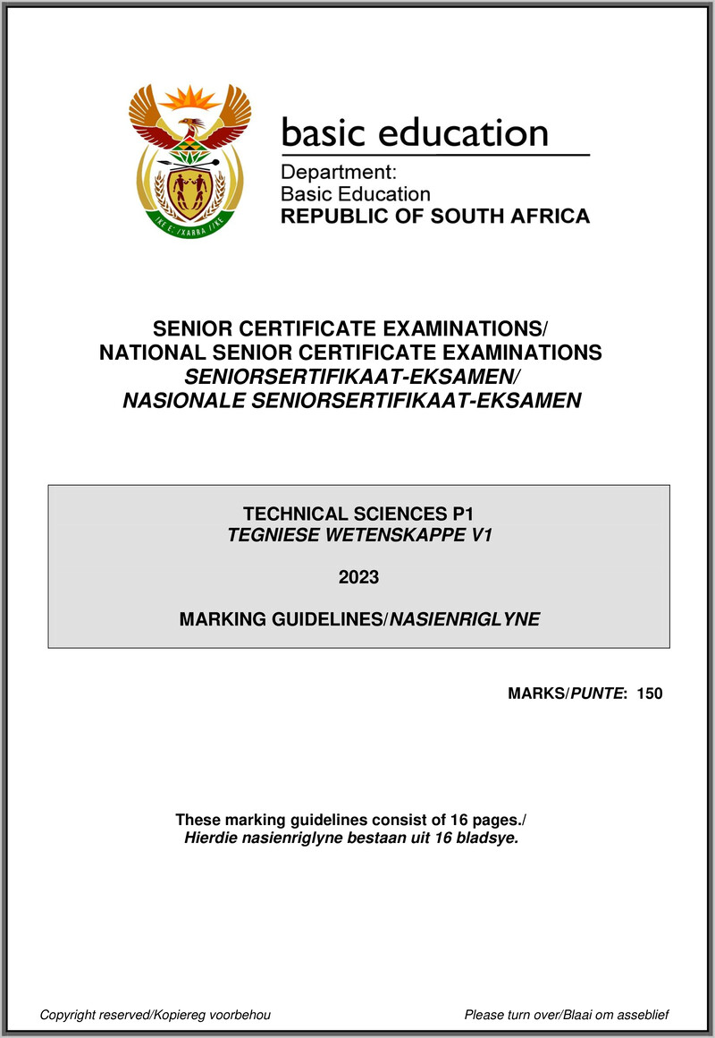 Technical Sciences P1 May June 2023 Mg Afr Eng Gr12