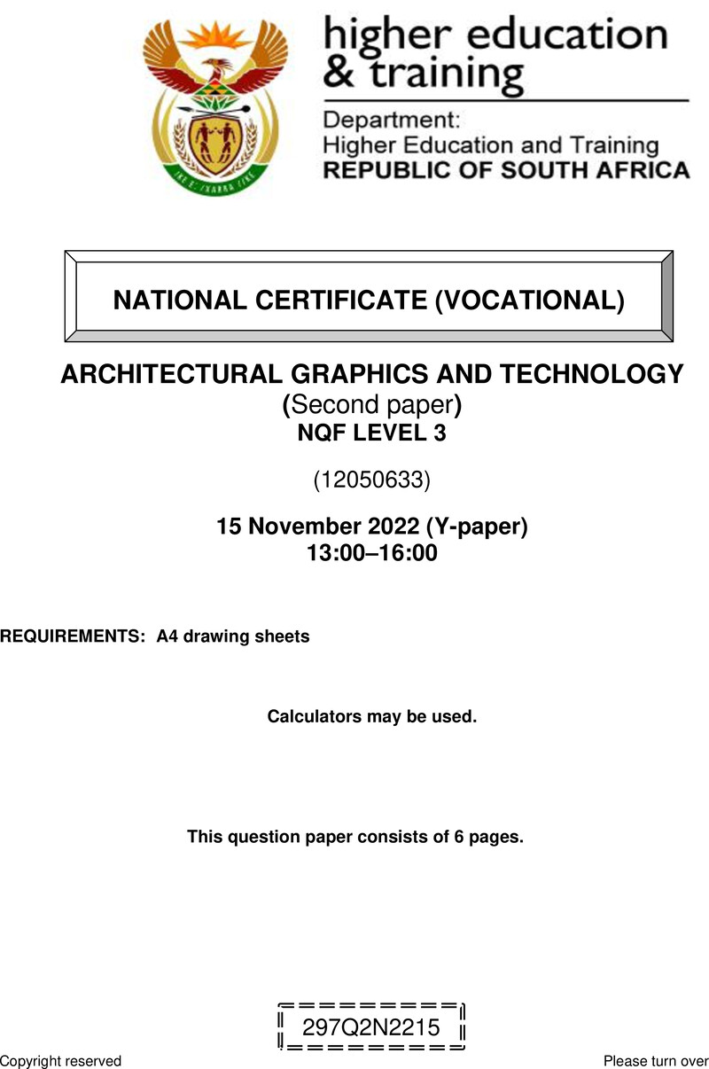 Architectural Graphics And Technology L3 P2 QP Nov 2022 preview