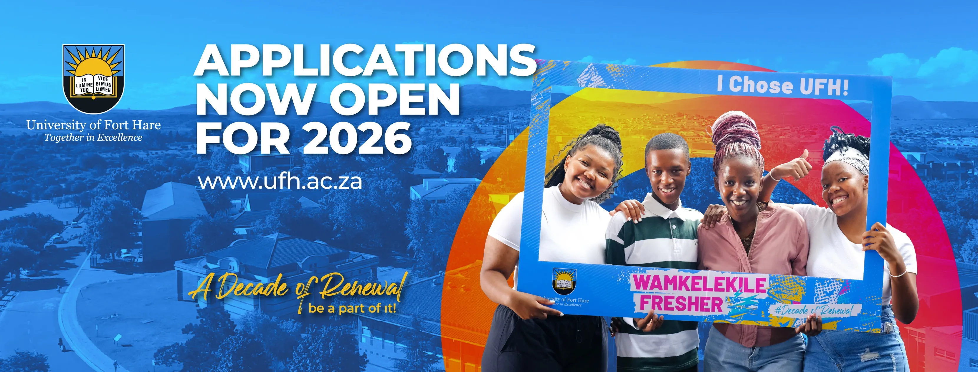 University of Fort Hare (UFH) 2026 Applications Now Open