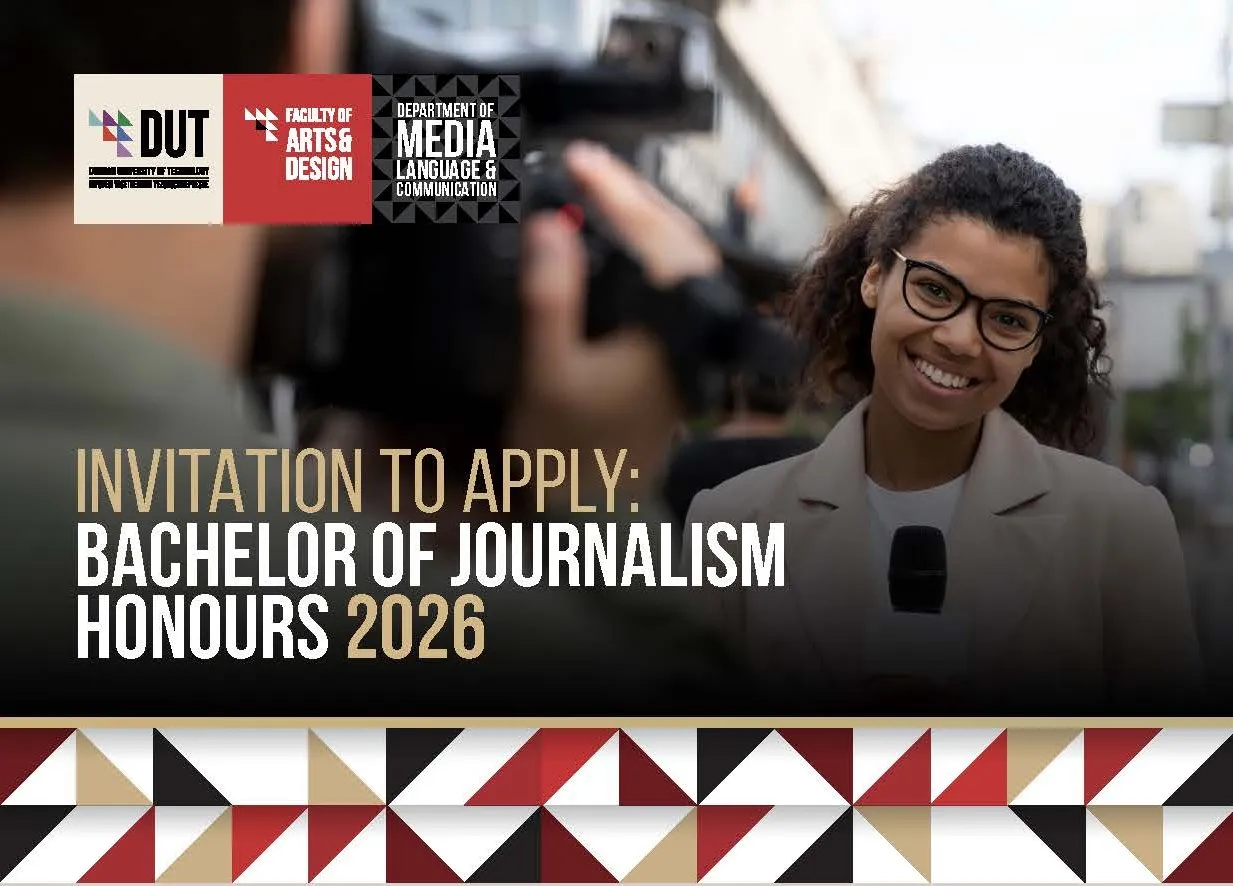 Applications Open: Bachelor of Journalism Honours 2026 – Durban University of Technology